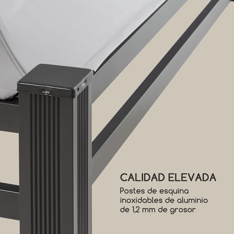 Pantheon Illumina Pérgola con techo policarbonato Aluminio Negra