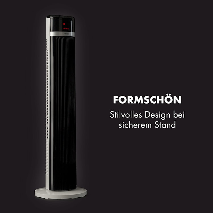 IceTower Standventilator 36 Watt Timer 3 Modi Fernbedienung weiß