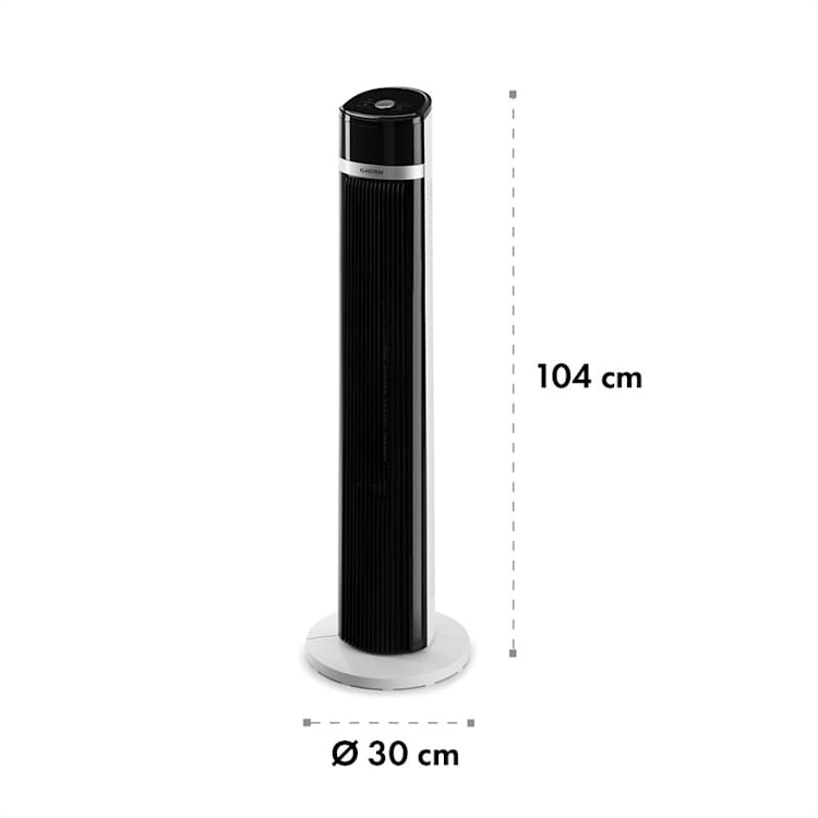 IceTower ventilateur sur pied 36 watts minuterie 3 modes télécommande blanc