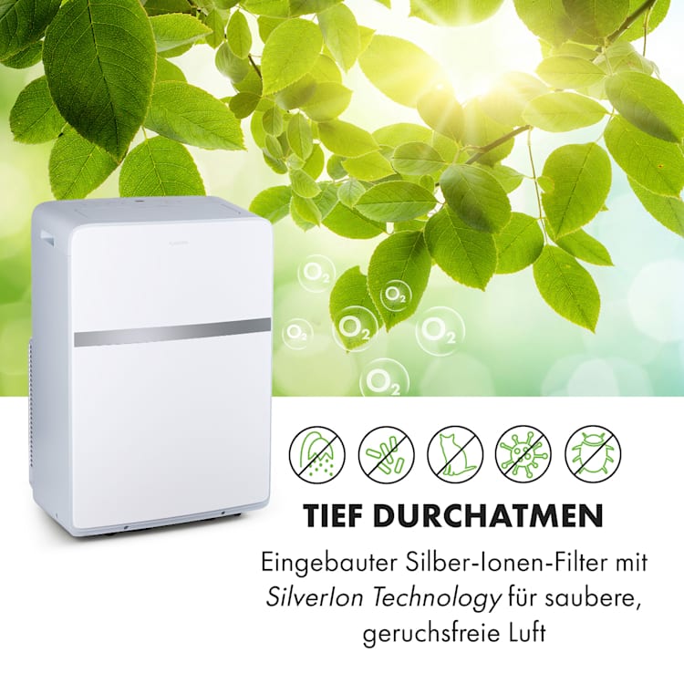 Ion Breeze mobile Klimaanlage 9.000 BTU/2,6 kW Luftdurchsatz 410 m³/h 16-32°C weiß