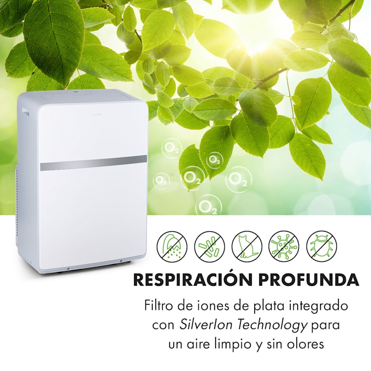 Ion Breeze Aire acondicionado portátil de 9000 BTU/2,6 kW 410 m³/h 16-32°C Blanco