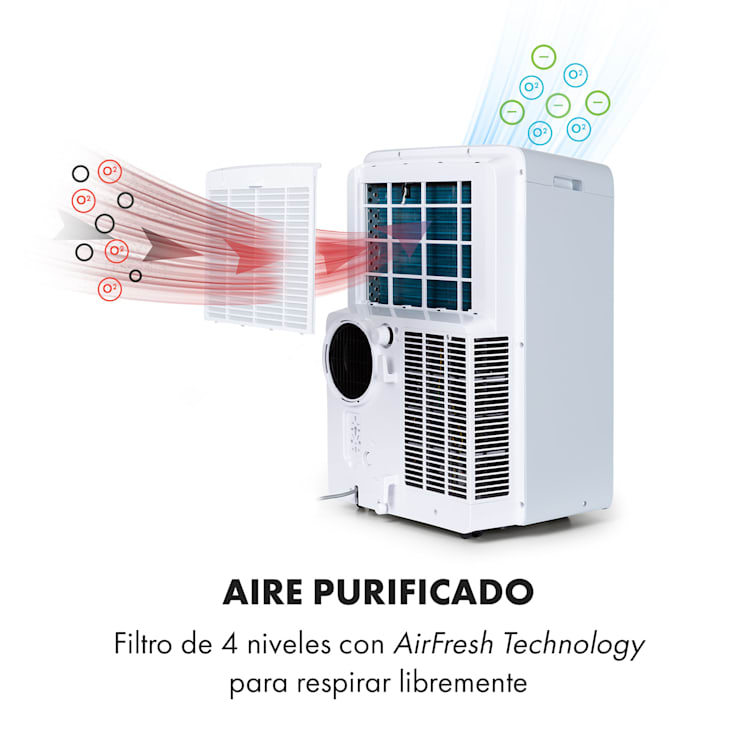 Ion Breeze Aire acondicionado portátil de 9000 BTU/2,6 kW 410 m³/h 16-32°C Blanco
