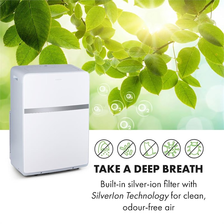 Ion Breeze, aer condiționat portabil portabil, 9000 BTU, 410 m³/h, 16 - 32 °C, alb