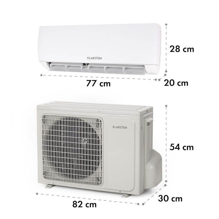 Windwaker Split-Klimaanlage 9.000 BTU/2,7 kW Luftdurchsatz 600m³/h 9.000 BTU