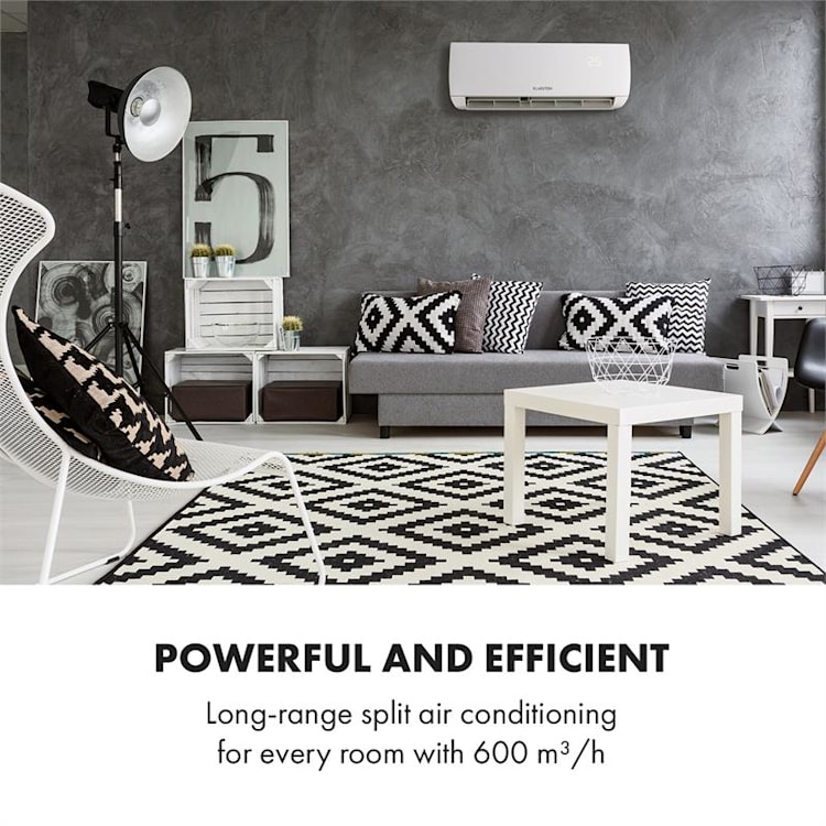 Windwaker Split-Klimaanlage 12.000 BTU/3,6 kW Luftdurchsatz 600m³/h 12.000 BTU