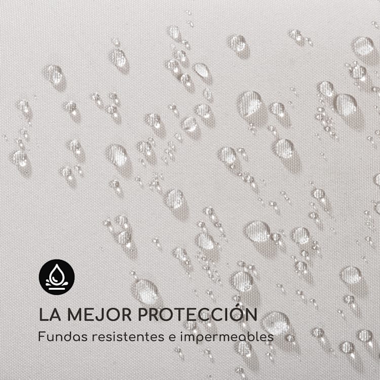 Fountain Valley Tumbona colgante Cojines Toldo 180g Poliéster Beige