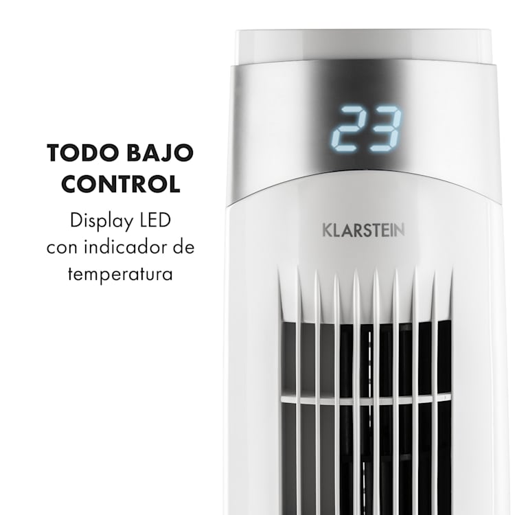 Storm Tower Ventilador 3 tipos de viento 6 velocidades Blanco Blanco