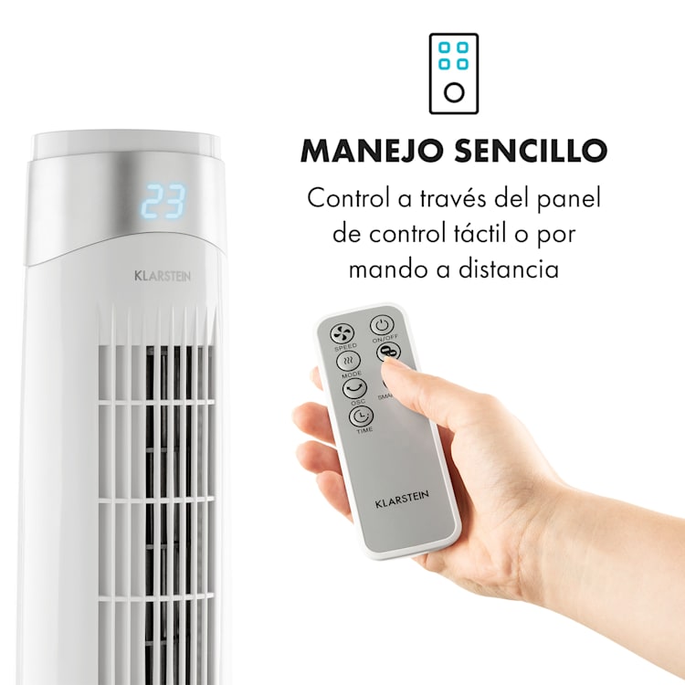 Storm Tower Ventilador 3 tipos de viento 6 velocidades Blanco Blanco