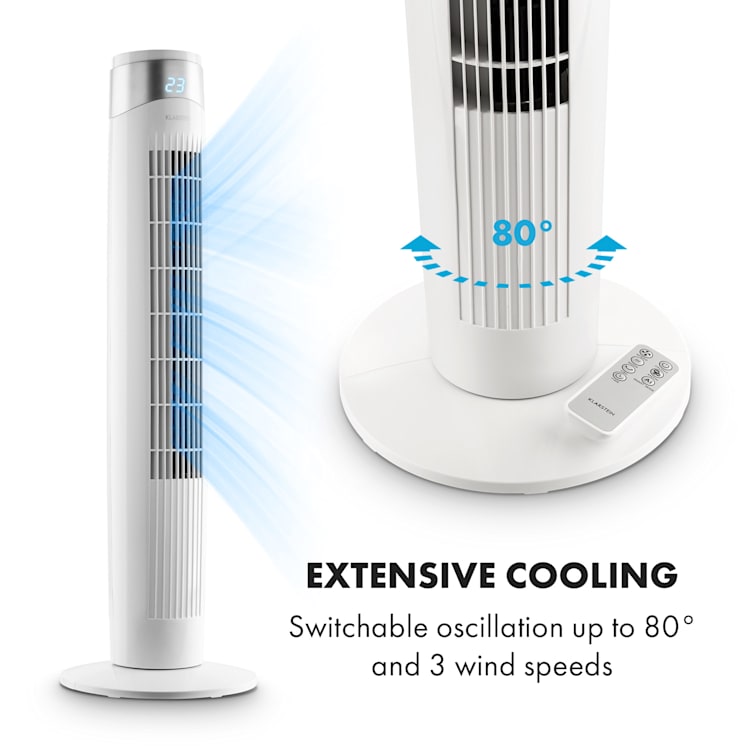 Storm Tower Ventilador 3 Tipos de Ventilação 6 Velocidades Branco Branco