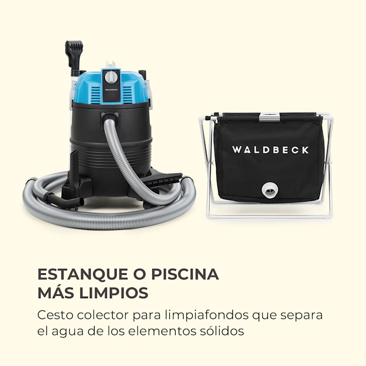 Lakeside Power Recipiente recolector para aspiradoras de estanques 30l Cesto filtrante Negro