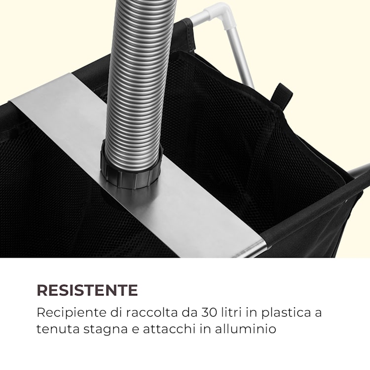 Lakeside Power sacchetto di raccolta aspiratore per laghetti 30l sacchetto filtrante nero