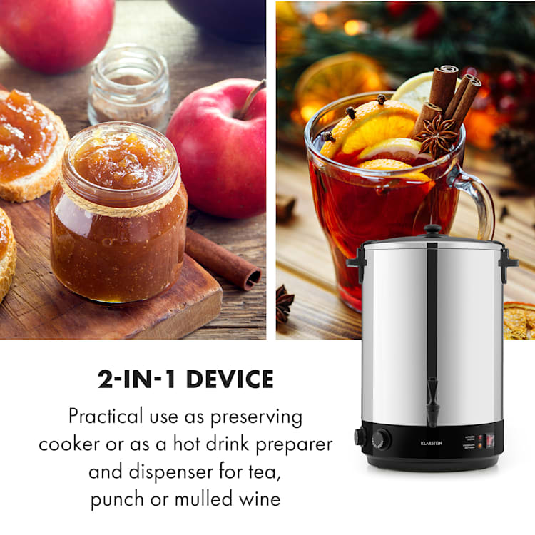 KonfiStar 40 Stérilisateur distributeur de boissons 40 L 110 °C 120min