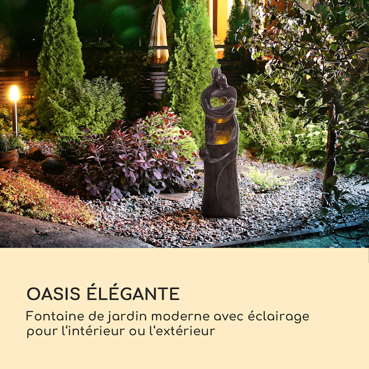 Sagrada Familia Fontaine décorative de jardin éclairage LED pompe 7W