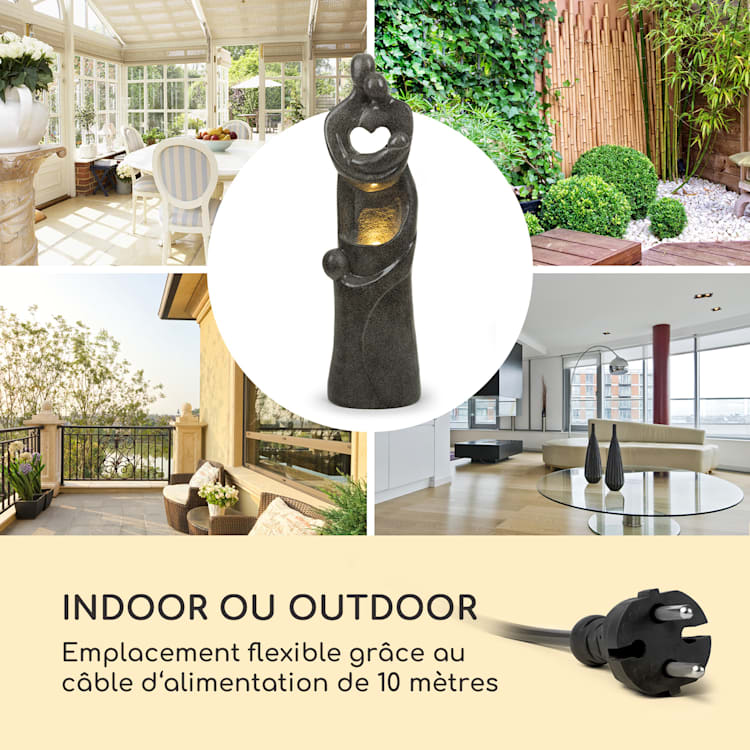 Sagrada Familia Fontaine décorative de jardin éclairage LED pompe 7W