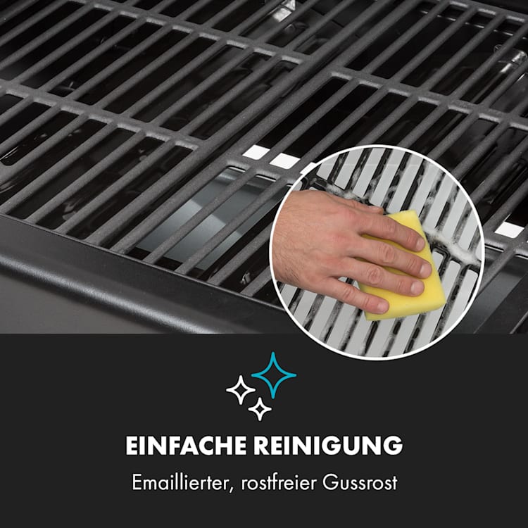 Gazooka 2.0T Gas BBQ Grill 2x3kW Brenner Edelstahl 2 Brenner