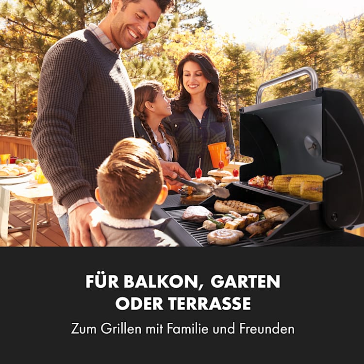 Gazooka 3.0T BBQ Grill 3x3kW Brenner 4 Rollen Edelstahl 3 Brenner