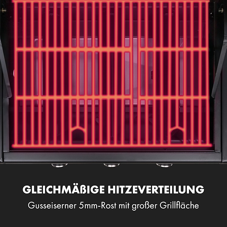 Gazooka 3.0T BBQ Grill 3x3kW Brenner 4 Rollen Edelstahl 3 Brenner