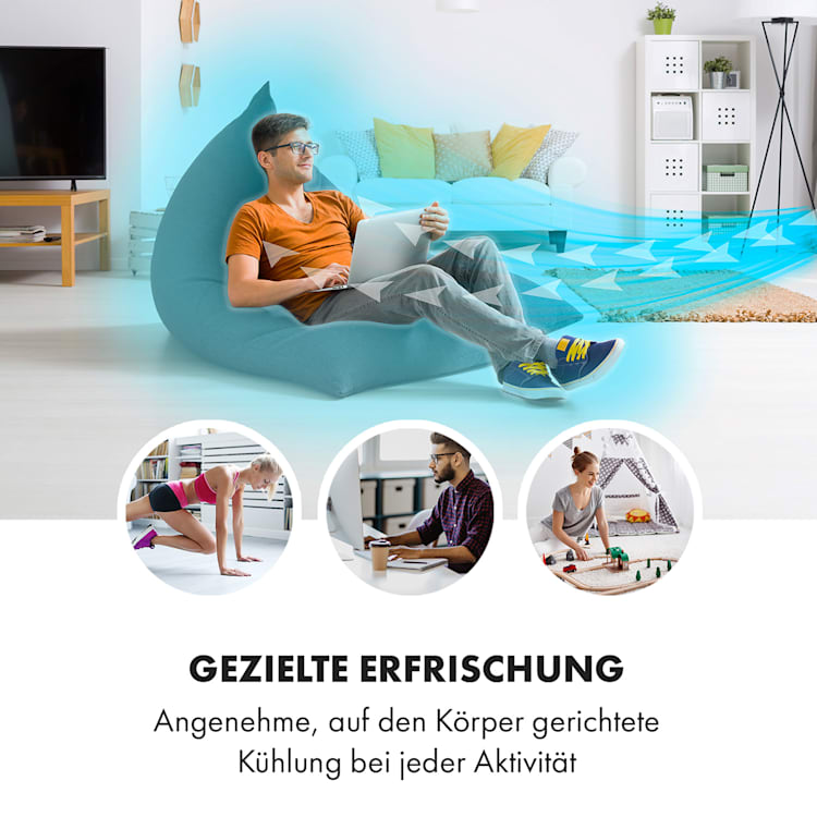 Rotator 4-in-1 Luftkühler 396 m³/h 110W 7 Ltr 360° Fernbedienung mobil Weiß