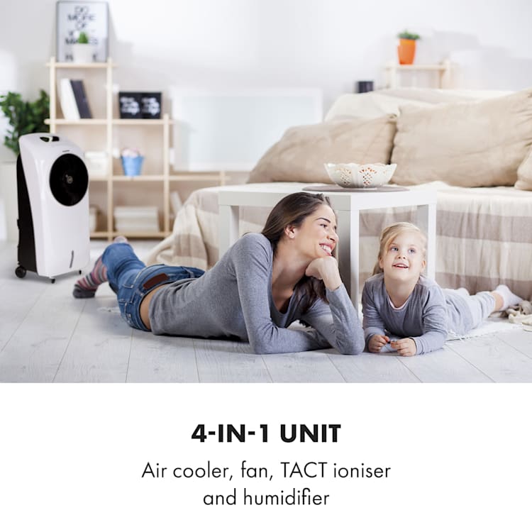 Rotator, léghűtő készülék, 110 W, 8 órás időzítő, távirányító, fehér Fehér