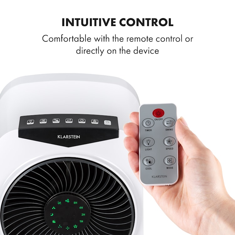 Rotator, léghűtő készülék, 110 W, 8 órás időzítő, távirányító, fehér Fehér