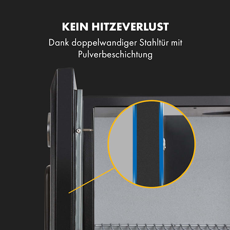 Pasadena Gas-Räuchergrill 2,5 kW Heizleistung 250 °C max. 52 x 97 x 50 cm