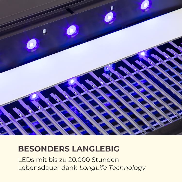 Mosquito Ex 5500 13W 150m² LEDs Auffangschale Kette schwarz Wirkungsbereich: 150 m²