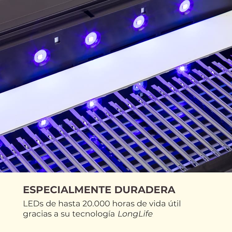 Mosquito Ex 5500 Lámpara matainsectos 13W 150m² LED Bandeja de recogida Cadena Negra Rango de acción: 150 m²
