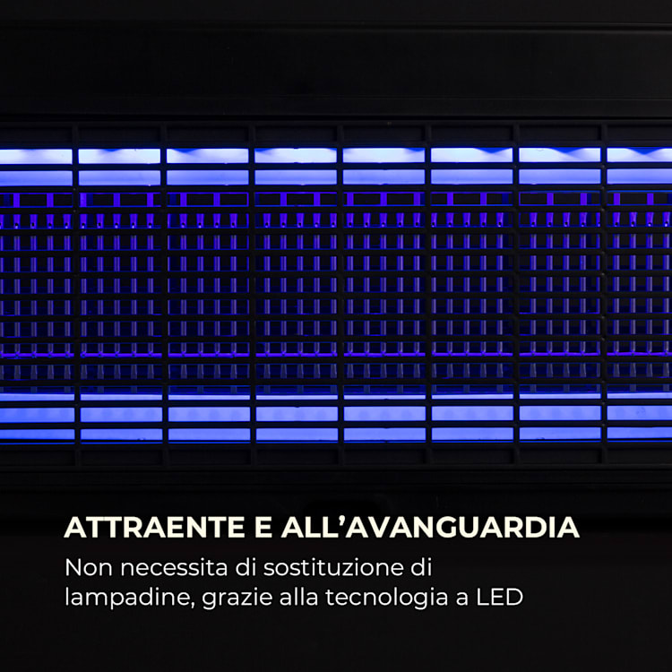 Mosquito Ex 9500 13W 300m² LED Vaschetta di Raccolta Catena nero Raggio d'azione 300 mq