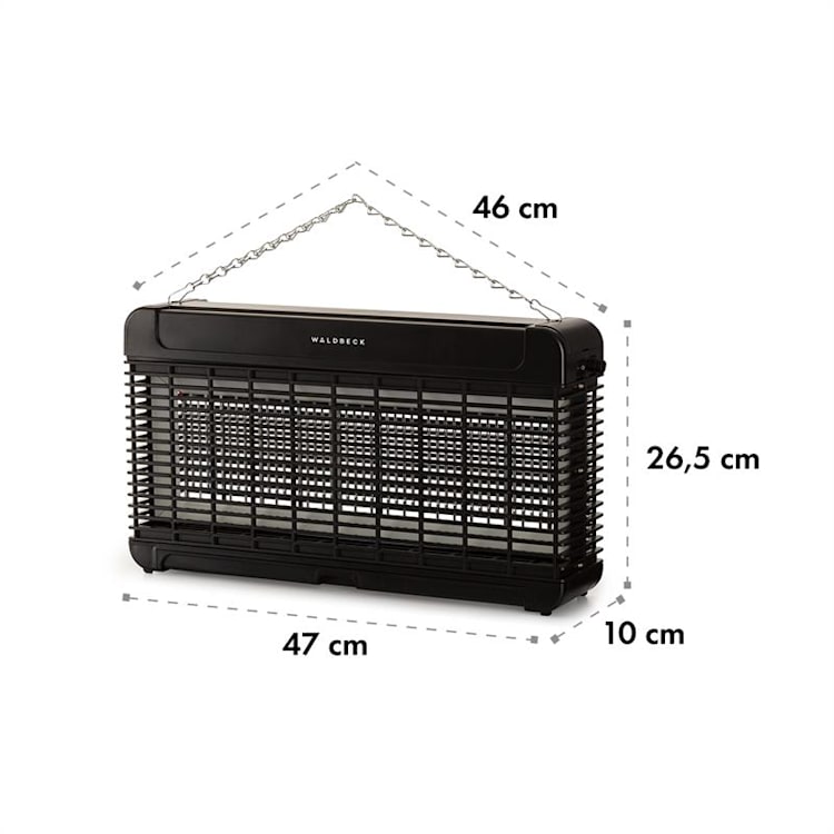 Mosquito Ex 9500 13W 300m² LED’s opvangschaal ketting zwart