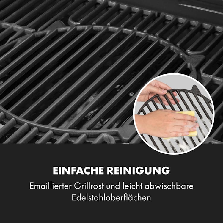 Tomahawk 3.1 S Gasgrill 3x3,6kW Brenner+2,7 kW 60x45cm Grill Edelstahl