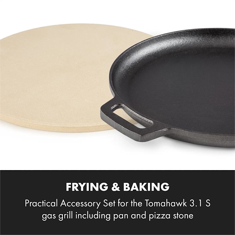 Tomahawk 3.1 S Brat & Back-Set Pfanne Pizzastein Ø29 cm