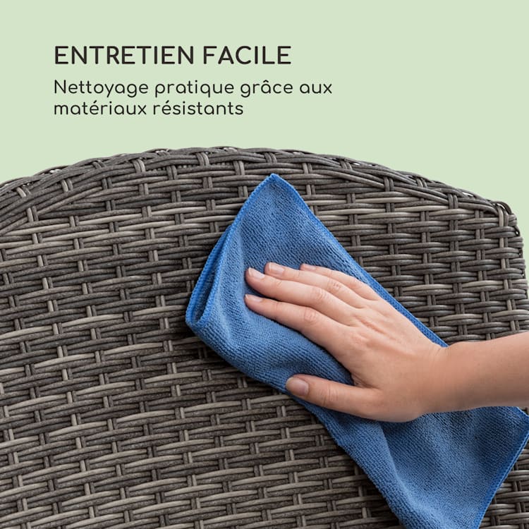 Comfort Siesta stoel verstelbare rugleuning donkergrijs Donkergrijs