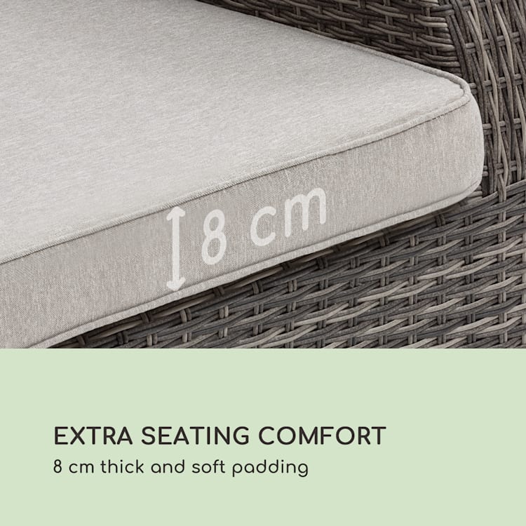 Comfort Siesta -nojatuoli säädettävä selkänoja tummanharmaa Tummanharmaa