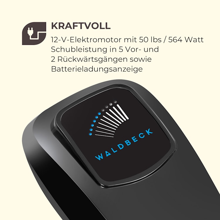 Barracuda 50 Elektroaußenbordmotor 50lbs/564W 12V 3-flügel Propeller