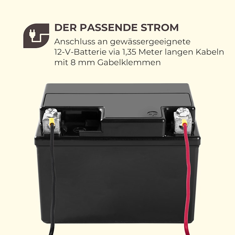 Barracuda 50 Elektroaußenbordmotor 50lbs/564W 12V 3-flügel Propeller