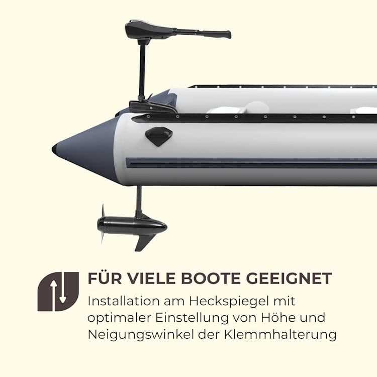 Barracuda 50 Elektroaußenbordmotor 50lbs/564W 12V 3-flügel Propeller
