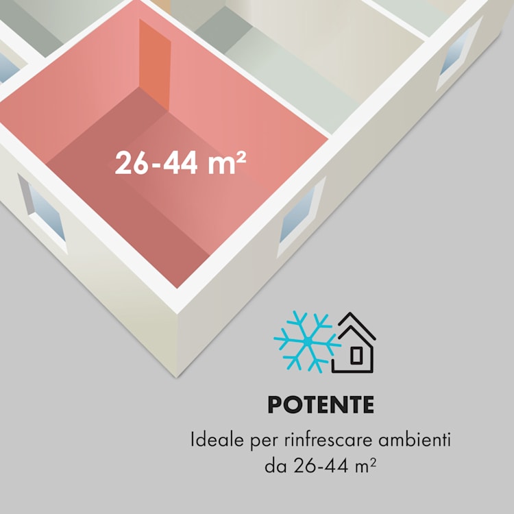 Windwaker Eco Climatizzatore a Split 9000 BTU/2,7 kW 610m³/h max. A++ 9.000 BTU