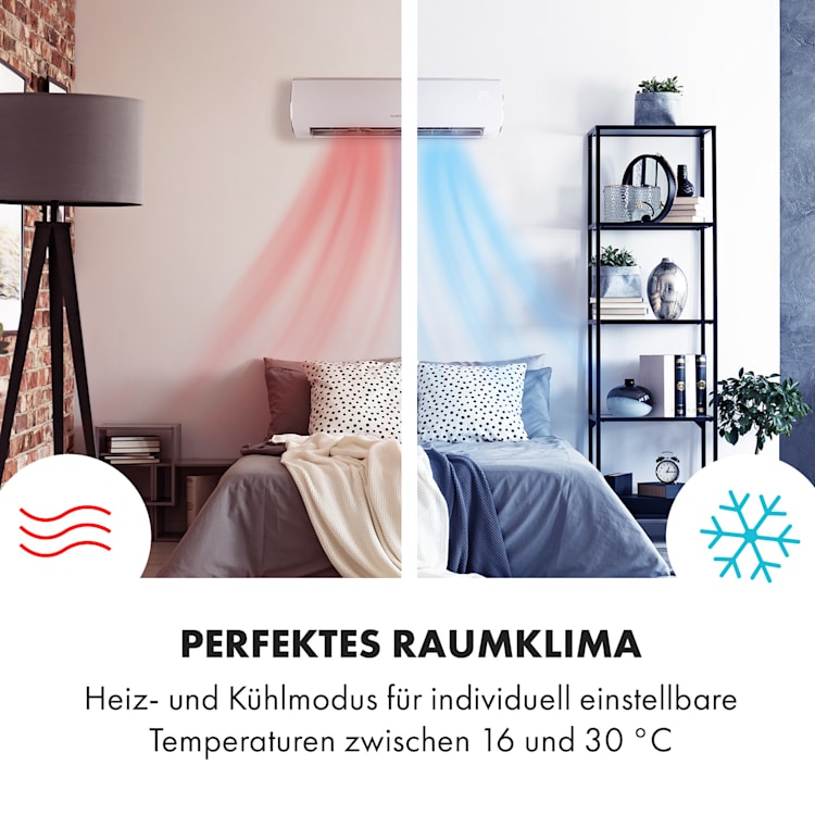 Windwaker Eco Split-Klimaanlage 18.000 BTU/5,2 kW Luftdurchsatz 800 m³/h max. A++ 18.000 BTU
