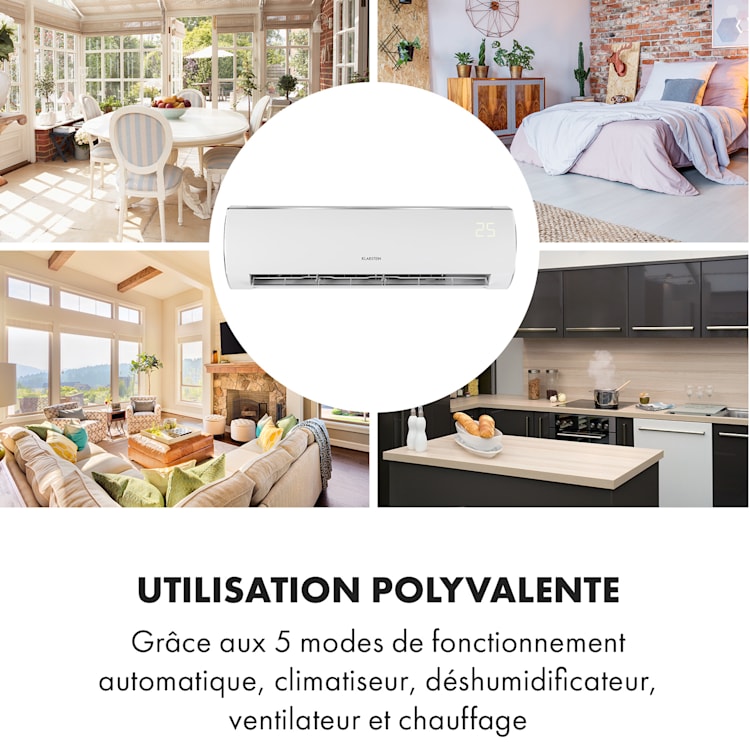 Windwaker Eco split-airconditioning 5,2 kW max. 800m³/h A++ 18.000 BTU