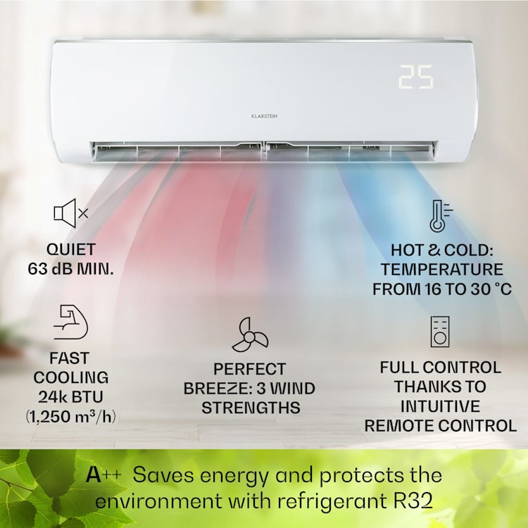 Windwaker Eco, split klimatizácia, 1 250 m³/h, 24.000 BTU/h (7032 W), A++ 24.000 BTU