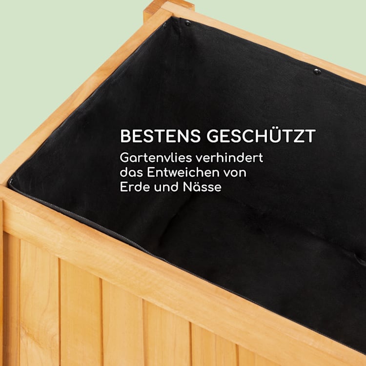 Altiplano Cubic Hochbeet 100 x 100 x 50 Kiefer Gartenvlies ErgoGrow 100 cm