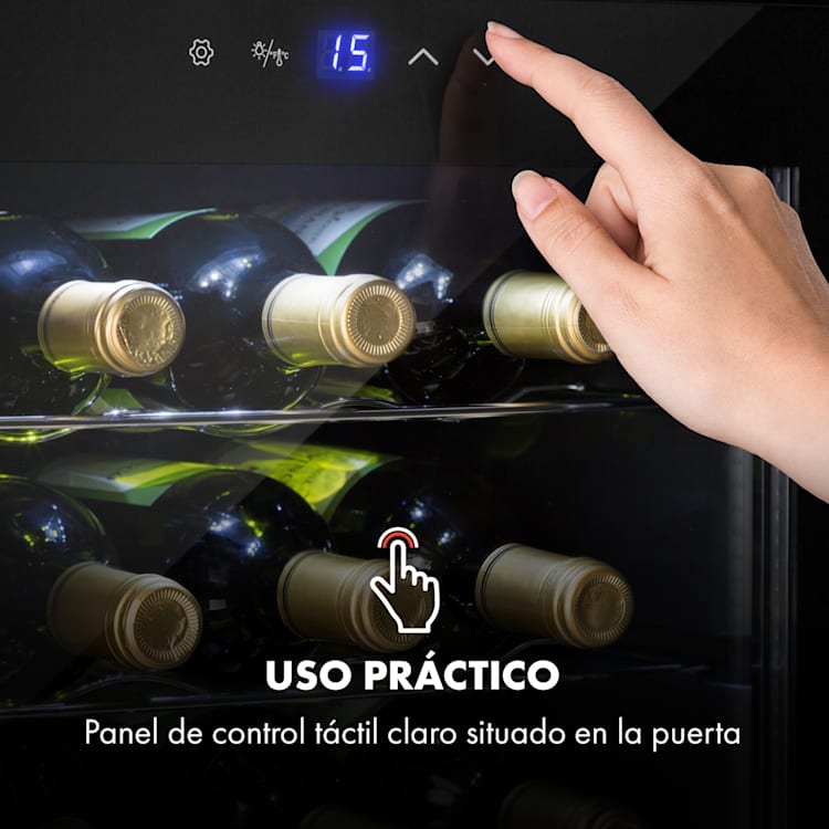 Shiraz 16 Uno Vinoteca 42l Panel de control táctil 131 W 5-18 °C 16 botellas | 1 zona de refrigeración | Negro