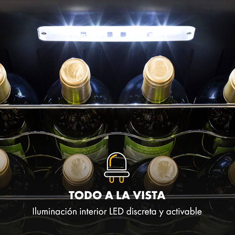 Shiraz 16 Uno Vinoteca 42l Panel de control táctil 131 W 5-18 °C 16 botellas | 1 zona de refrigeración | Negro