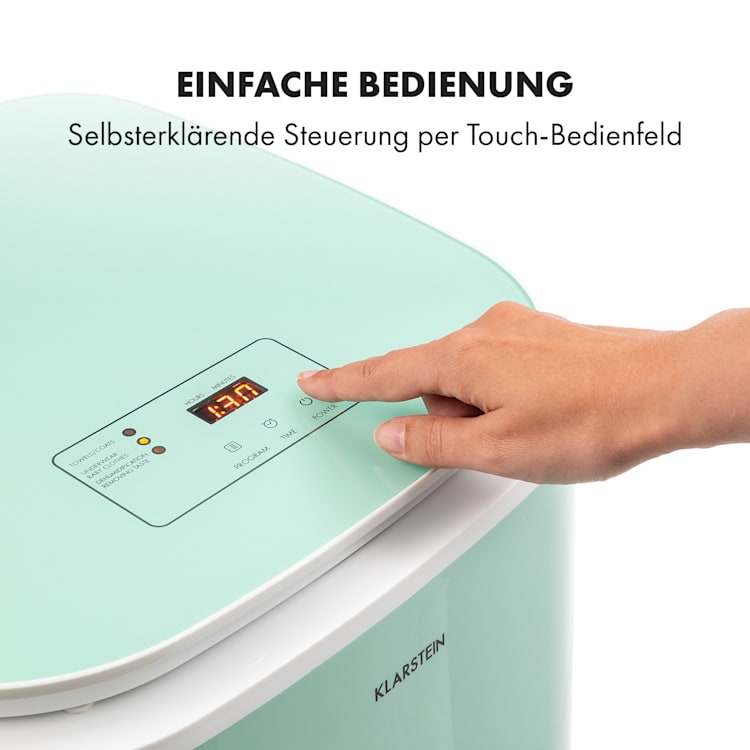 Zap Dry Wäschetrockner 820W 50l Touch-Bedienfeld LED-Anzeige grün Grün