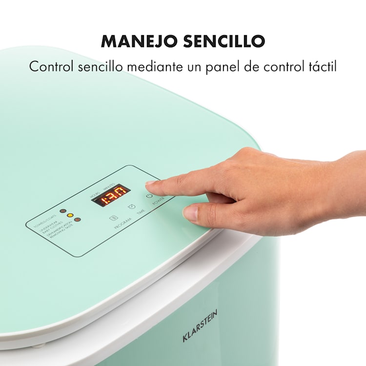 Zap Dry Secadora de ropa 820W 50l Panel de control táctil Pantalla led Verde Verde