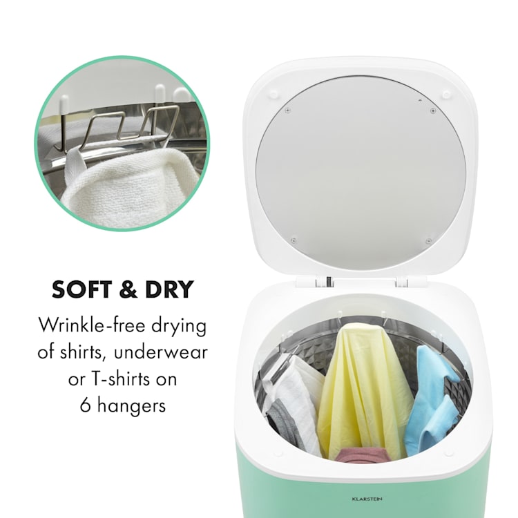 Zap Dry Wäschetrockner 820W 50l Touch-Bedienfeld LED-Anzeige grün Grün