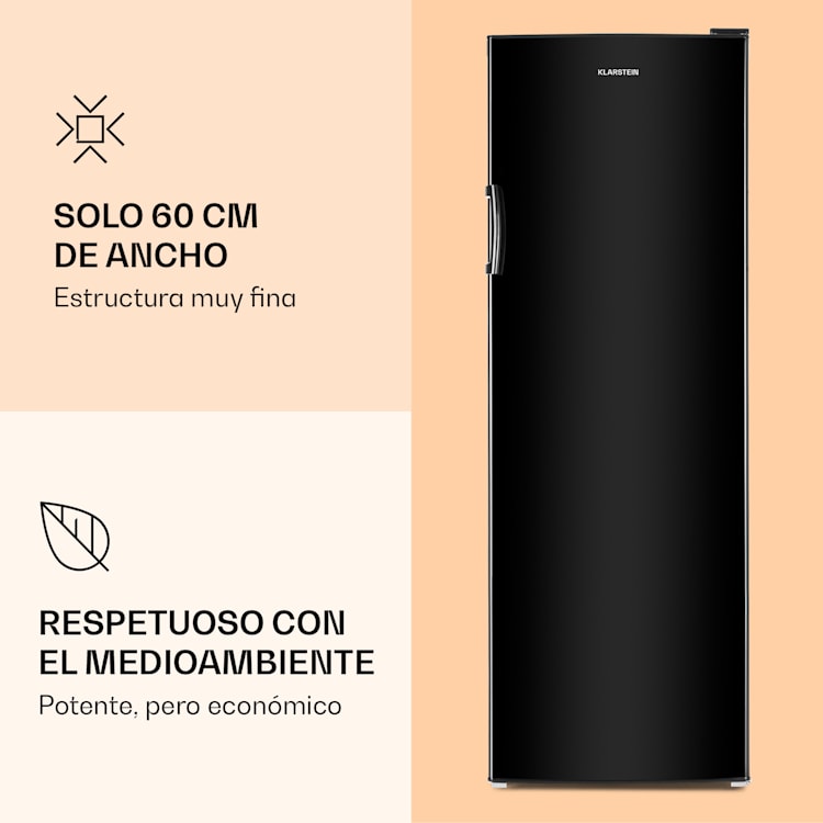 BigBoy Frigorífico 337l Crisper 6 niveles CEE Negro 323 L