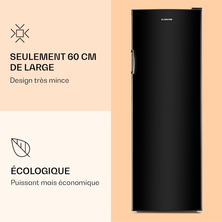 BigBoy Réfrigérateur 337l Bac à légumes 6 étages Classe énergie noir 323 L