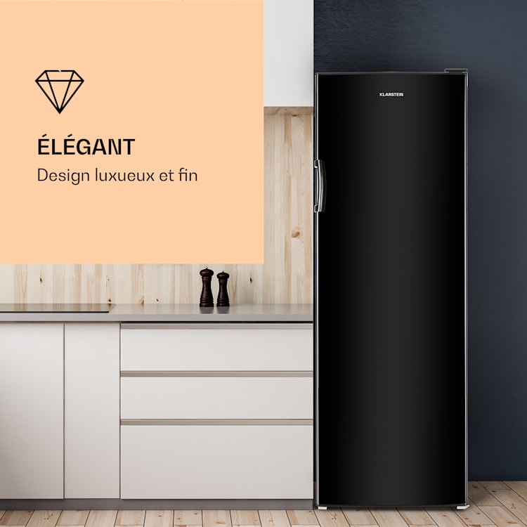 BigBoy Réfrigérateur 337l Bac à légumes 6 étages Classe énergie noir 323 L