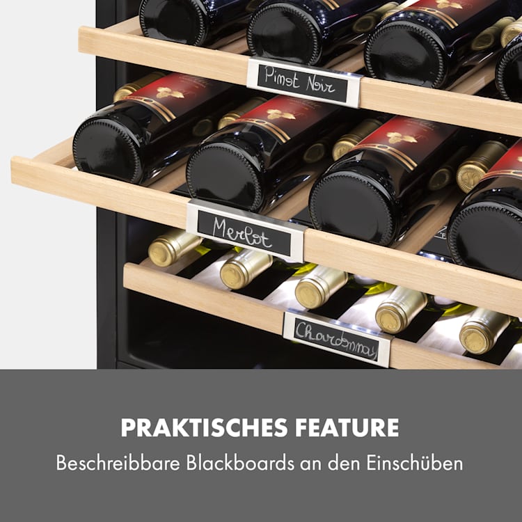 Vinsider 36 Weinkühlschrank 2 Kühlzonen 5-22°C 85l Edelstahl 36 flaschen / 2 Kühlzonen | Edelstahl